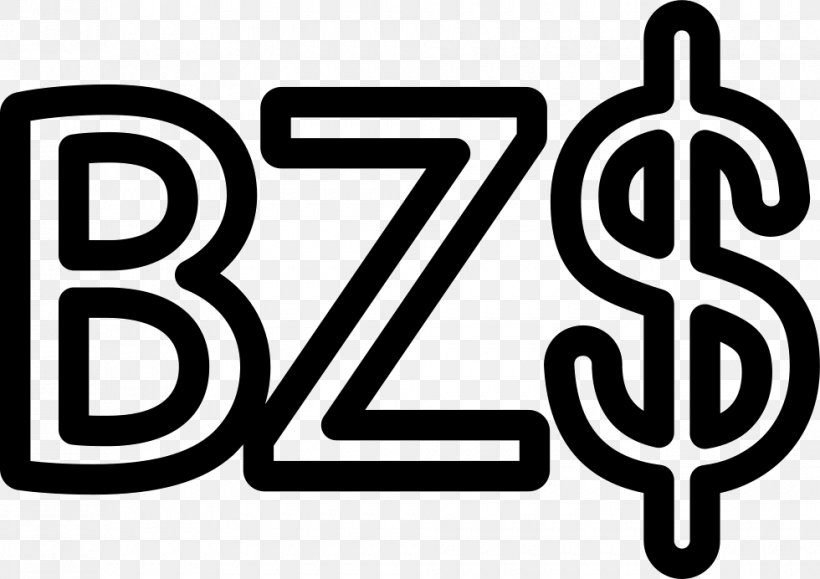 Belize Dollar Currency Symbol Dollar Sign, PNG, 980x692px, Belize Dollar, Area, Belize, Black And White, Brand Download Free