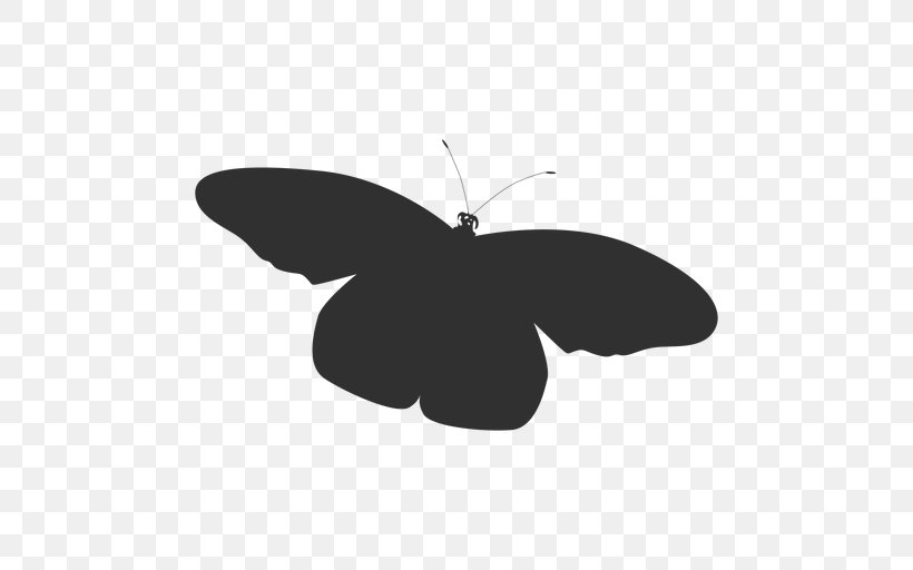 Brush-footed Butterflies Silhouette Butterfly Image, PNG, 512x512px, Brushfooted Butterflies, Black, Blackandwhite, Borboleta, Butterfly Download Free