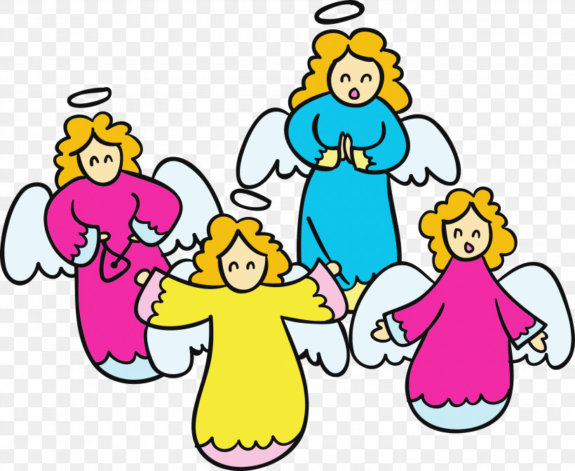 Angel, PNG, 3000x2457px, Angel, Cartoon, Celebrating, Child, Circle Download Free