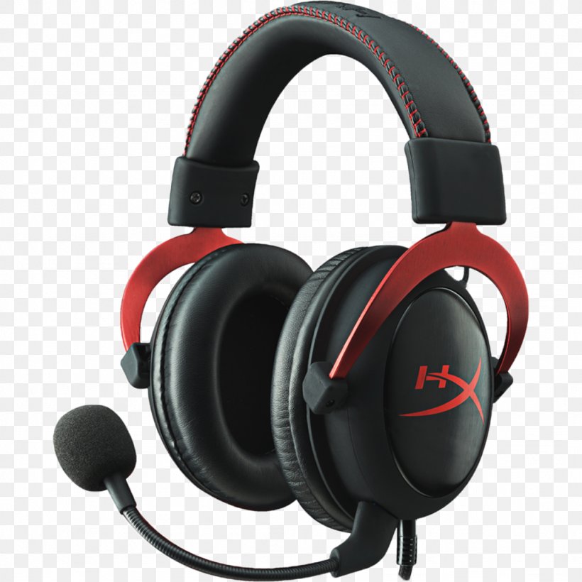 Kingston HyperX Cloud II Headphones 7.1 Surround Sound, PNG, 1024x1024px, 71 Surround Sound, Kingston Hyperx Cloud Ii, Audio, Audio Equipment, Electronic Device Download Free