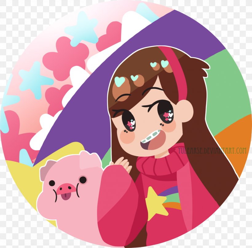 Mabel Pines Dipper Pines, PNG, 1280x1262px, Watercolor, Cartoon, Flower, Frame, Heart Download Free