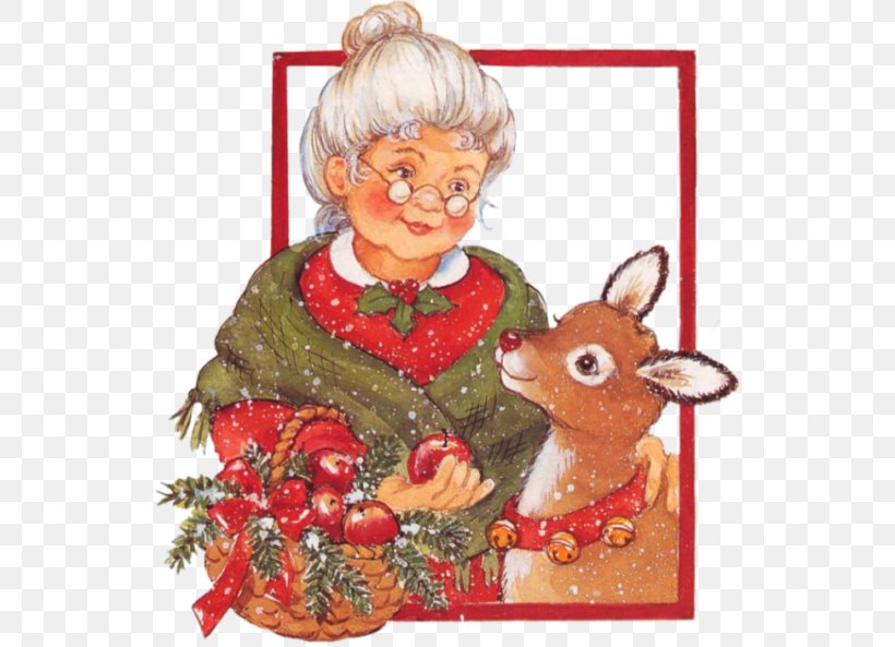 Christmas Ornament Reindeer Mrs. Claus Santa Claus Village, PNG, 536x593px, Christmas Ornament, Art, Christmas, Christmas And Holiday Season, Christmas Card Download Free