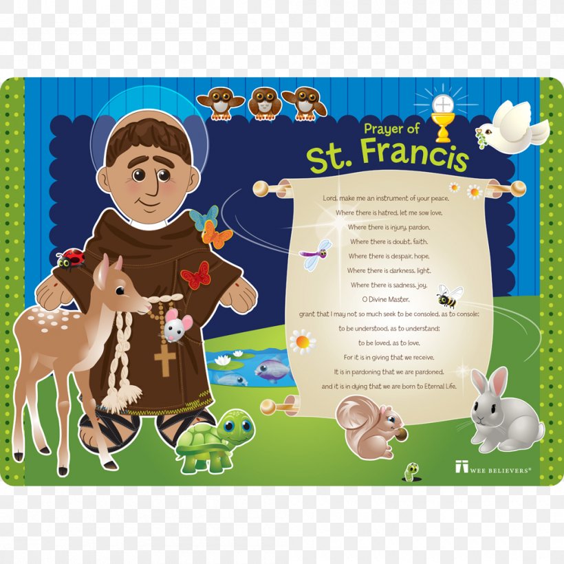 Prayer Of Saint Francis Child Stigmata, PNG, 1000x1000px, Prayer Of Saint Francis, Blessing, Cartoon, Catholicism, Child Download Free