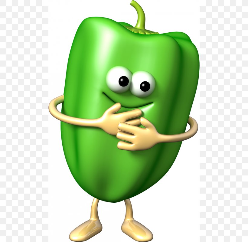 Bell Pepper Smiley Emoticon Chili Pepper Clip Art, PNG, 800x800px, Bell Pepper, Amphibian, Apple, Capsicum Annuum, Cartoon Download Free