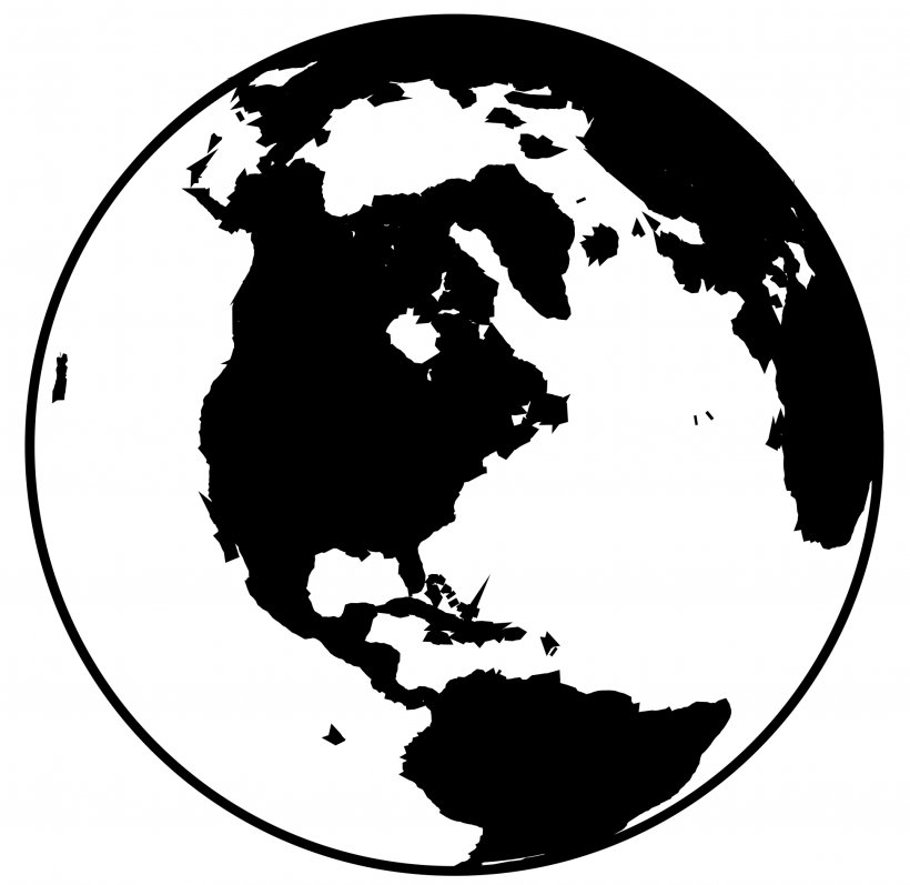 Globe World Black And White Clip Art, PNG, 1947x1893px, Globe, Black, Black And White, Drawing, Earth Download Free