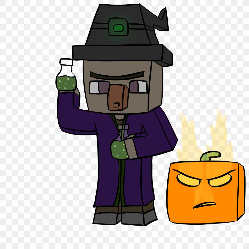 Minecraft: Story Mode Witchcraft Video Game Mob, PNG, 4000x4000px,  Minecraft, Cartoon, Drawing, Fan Art, Fictional Character