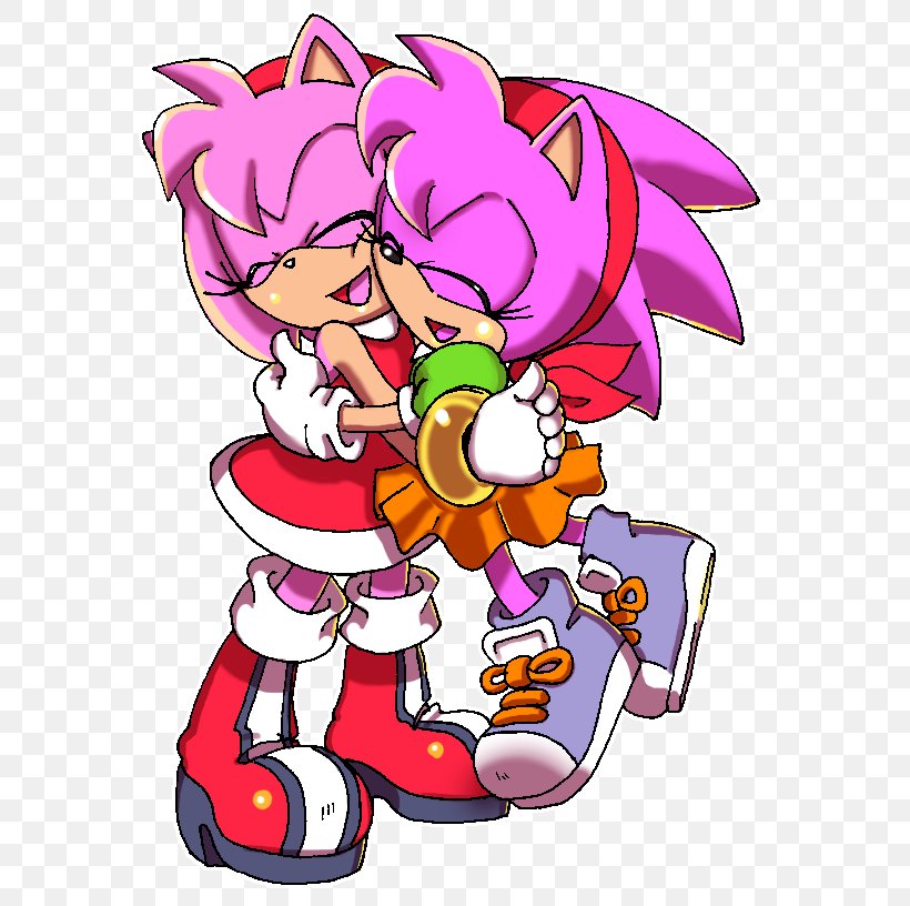 Amy Rose Sonic CD Sonic Generations Sonic The Fighters Sonic The Hedgehog, PNG, 602x816px, Watercolor, Cartoon, Flower, Frame, Heart Download Free