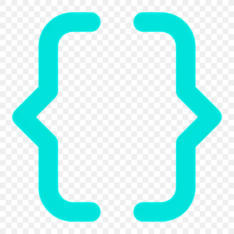 Bracket Icon - Turquoise Coding Braces Symbol, PNG, 2288x2288px ...