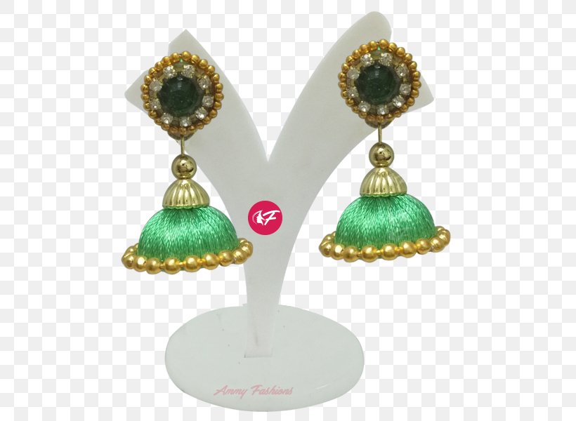 Earring Emerald Silk Yarn Green, PNG, 600x600px, Earring, Chain, Clothing Accessories, Color, Craft Download Free