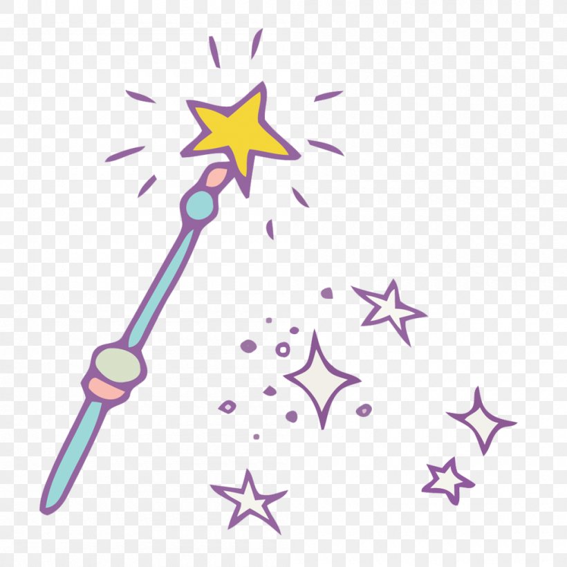 Vector Material Magic Wand Star, PNG, 1000x1000px, Magic, Area, Art, Artwork, Body Jewelry Download Free