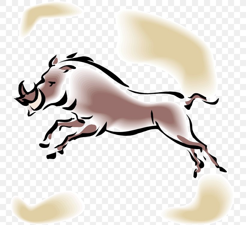 Dog Common Warthog Clip Art, PNG, 750x750px, Watercolor, Cartoon, Flower, Frame, Heart Download Free