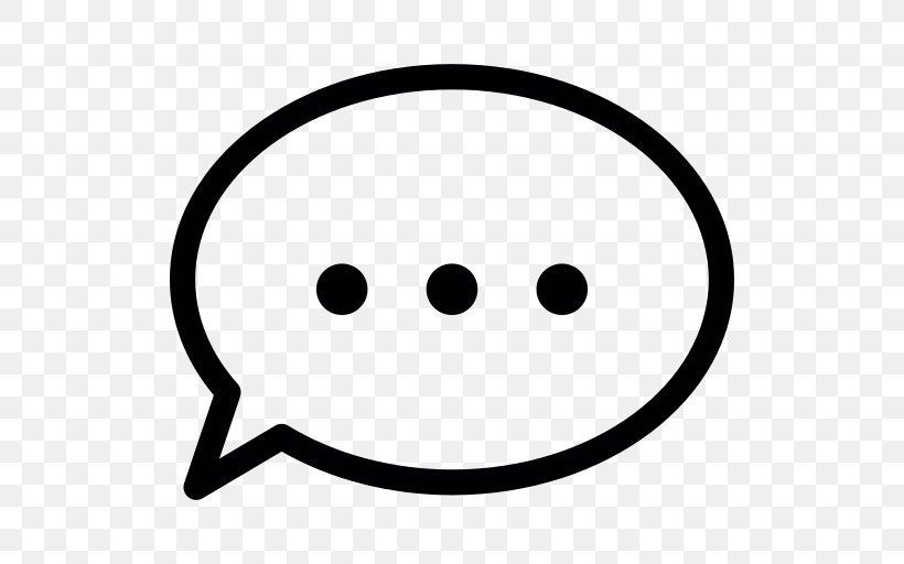 Emoticon Online Chat Speech Balloon Smiley, PNG, 512x512px, Emoticon, Black And White, Color, Conversation, Facial Expression Download Free