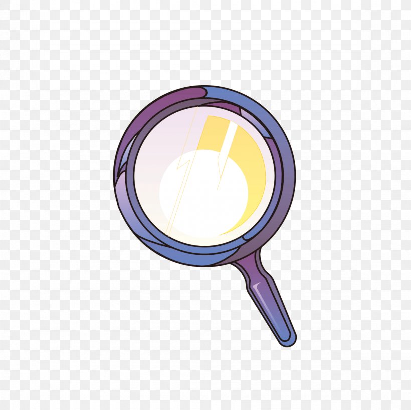 Magnifying Glass Purple Circle, PNG, 1181x1181px, Magnifying Glass, Glass, Purple, Yellow Download Free