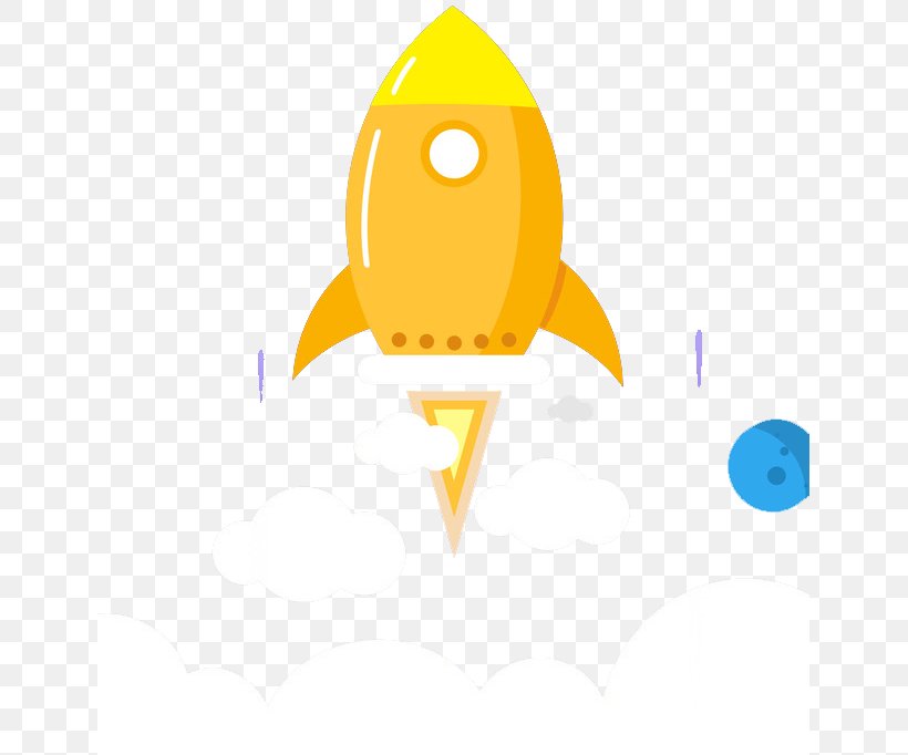 Rocket Flight Clip Art, PNG, 643x682px, Rocket, Flight, Orange, Outer Space, Yellow Download Free