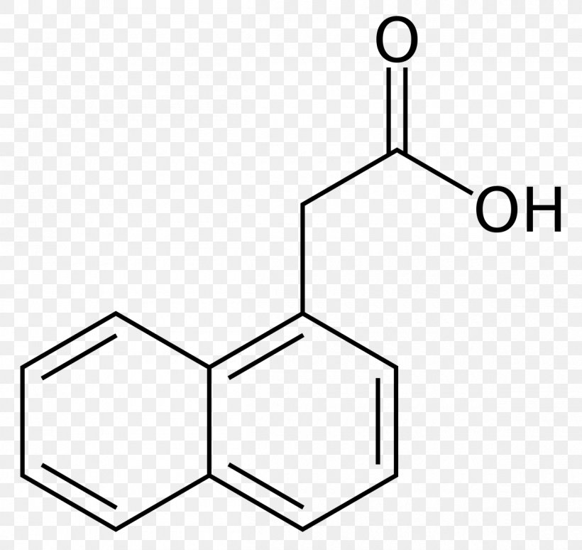 1-Naphthaleneacetic Acid Structural Formula Mandelic Acid, PNG, 1200x1133px, Acetic Acid, Acid, Area, Auxin, Black And White Download Free
