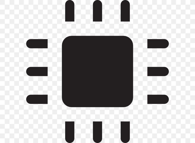 Integrated Circuit Icon, PNG, 600x600px, Integrated Circuit, Black, Black And White, Brand, Central Processing Unit Download Free