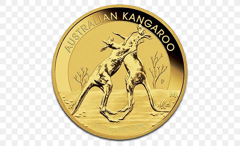 Perth Mint Australian Gold Nugget Gold Coin Bullion Coin Kangaroo, PNG, 500x500px, Perth Mint, Australia, Australian Gold Nugget, Australian Silver Kangaroo, Bullion Coin Download Free