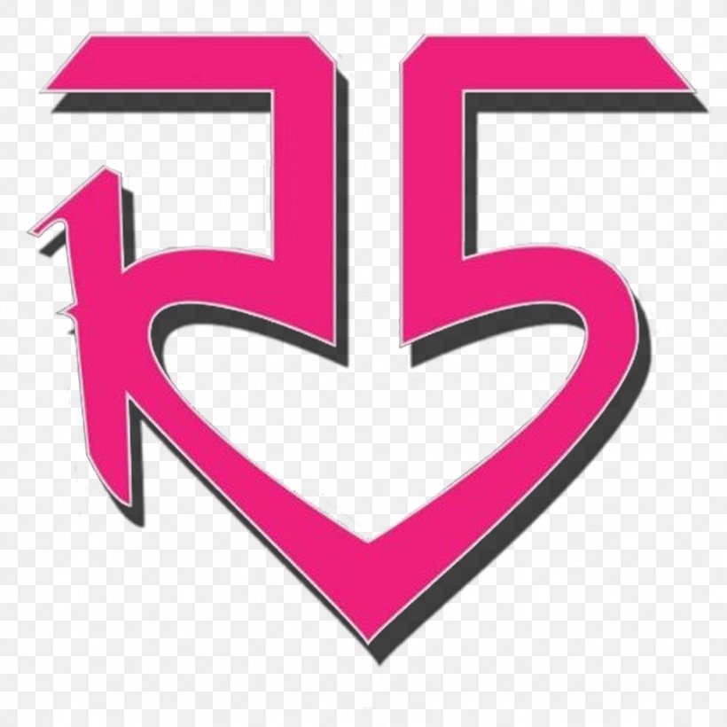 R5 Logo T-shirt Iron-on, PNG, 1024x1024px, Logo, Austin Ally, Brand, Drawing, Heart Download Free