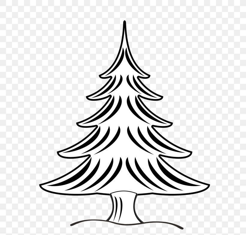 Santa Claus Christmas Tree Black And White Clip Art, PNG, 640x785px, Santa Claus, Artwork, Black And White, Branch, Christmas Download Free