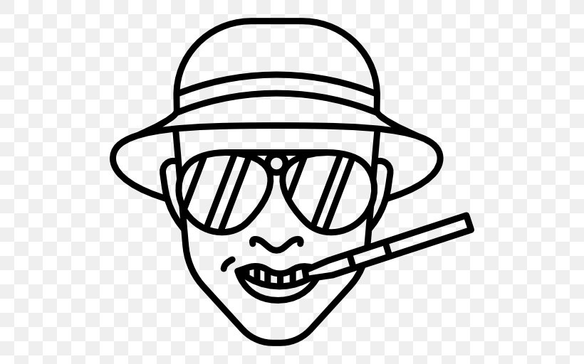 Vegas Vector, PNG, 512x512px, Fear And Loathing In Las Vegas, Author, Black And White, Eyewear, Face Download Free