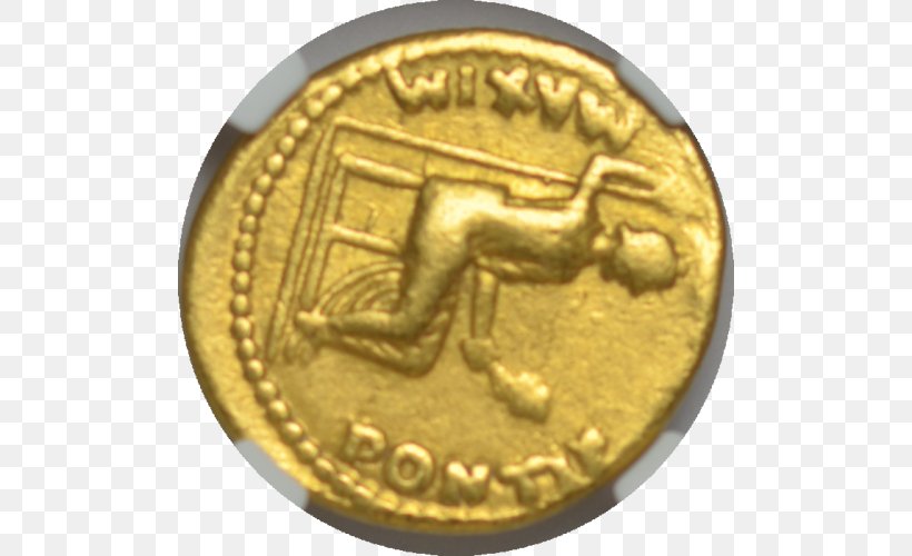 Greek And Roman Coins Gold Sequin Aureus, PNG, 500x500px, Coin, Aureus, Brass, Currency, Gold Download Free