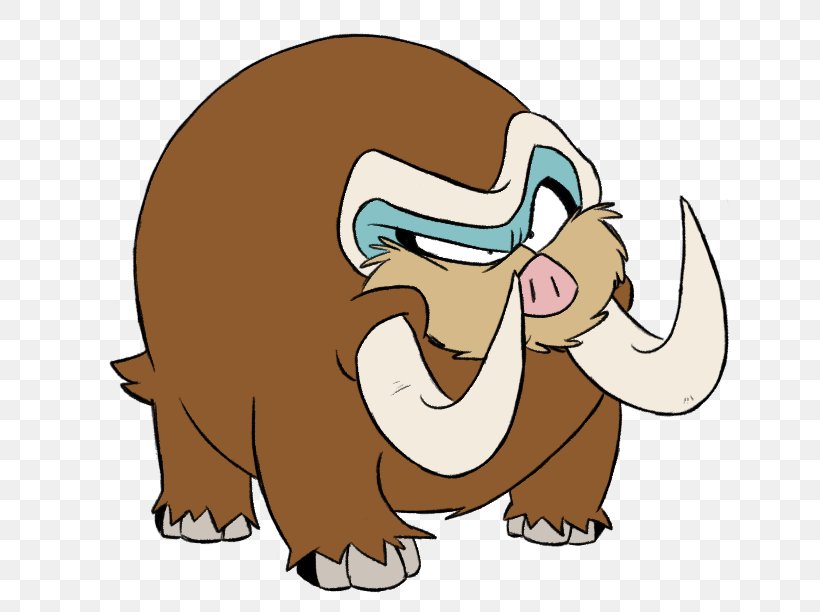 Mamoswine Indian Elephant Fan Art Swinub Pokémon, PNG, 657x612px, Indian Elephant, African Elephant, Art, Bear, Carnivoran Download Free