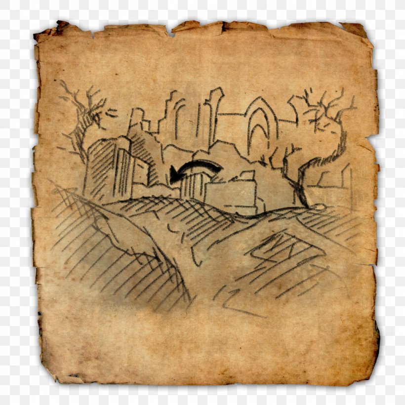 Elder Scrolls Online: Clockwork City Treasure Map Cyrodiil, PNG, 1024x1024px, Elder Scrolls Online Clockwork City, Buried Treasure, Carnivoran, Cyrodiil, Drawing Download Free