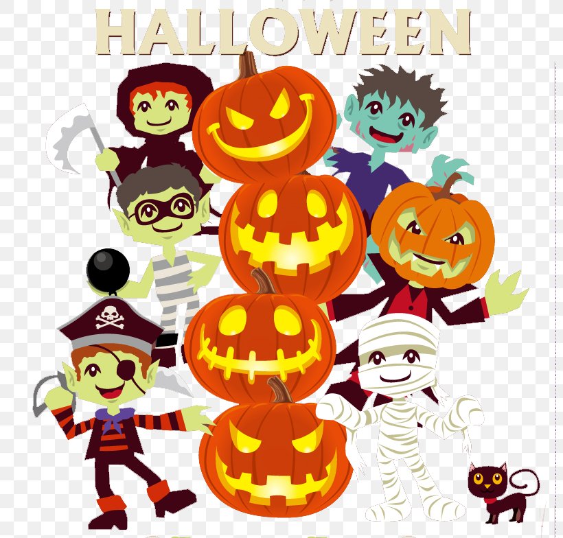 Halloween Clip Art, PNG, 800x784px, Halloween, Cartoon, Clip Art, Creative Work, Designer Download Free
