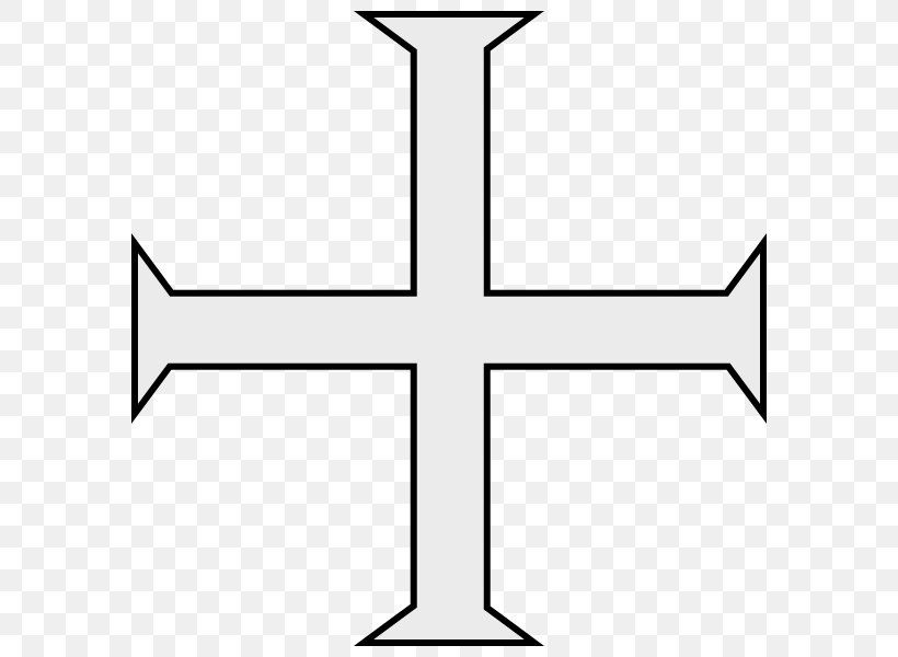 Knights Templar Christian Cross Clip Art, PNG, 600x600px, Knights Templar, Area, Black And White, Christian Cross, Creu Grega Download Free