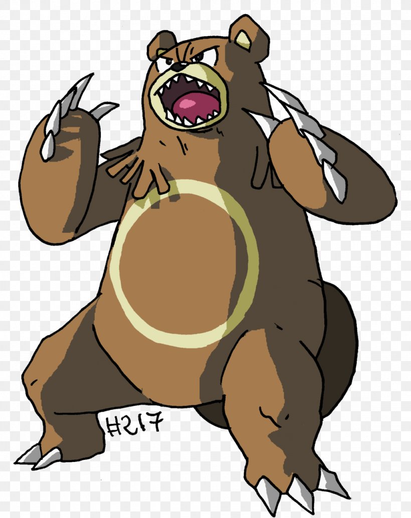 Bear Pokémon GO Ursaring Drawing, PNG, 1024x1291px, Watercolor, Cartoon, Flower, Frame, Heart Download Free