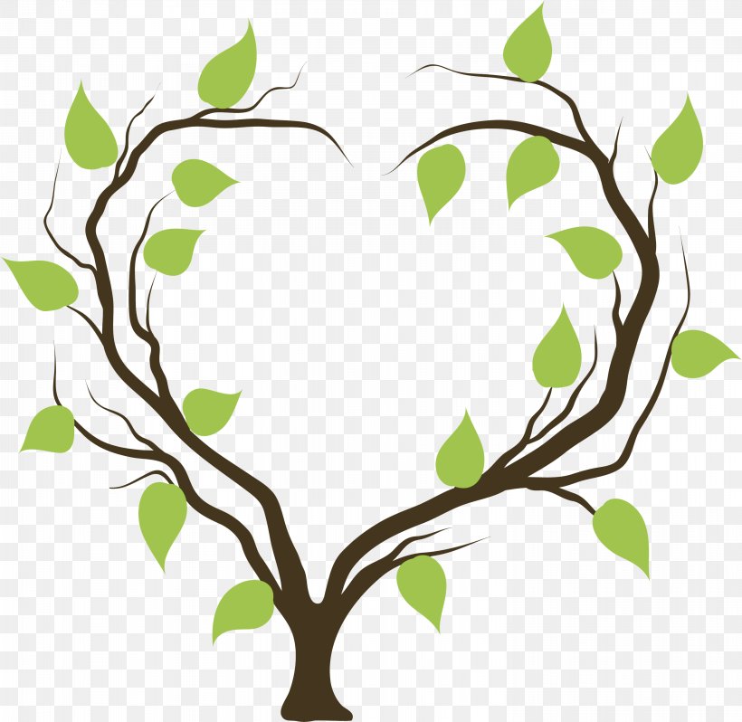 Tree Heart Branch Clip Art, PNG, 3006x2926px, Tree, Artwork, Branch, Evergreen, Flora Download Free