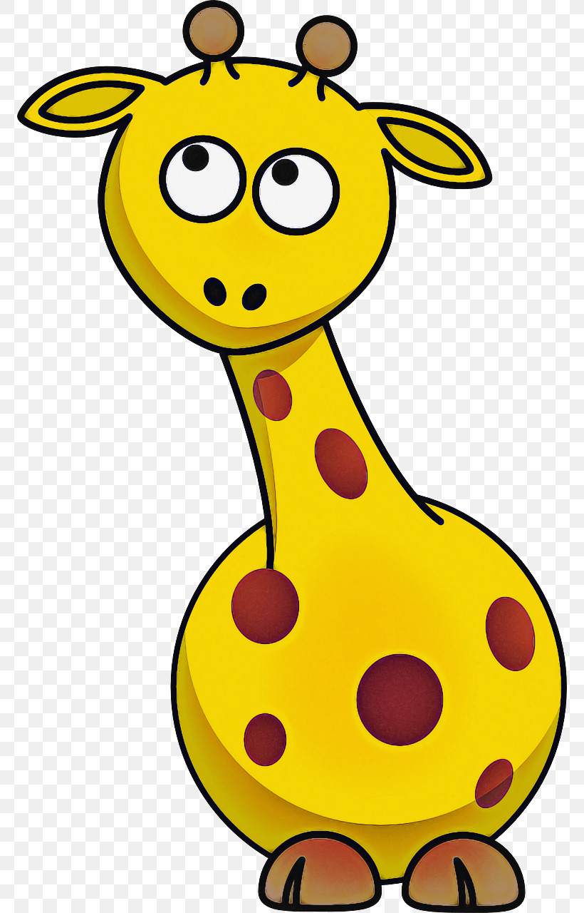 Emoticon, PNG, 772x1280px, Yellow, Cartoon, Emoticon, Giraffe, Giraffidae Download Free