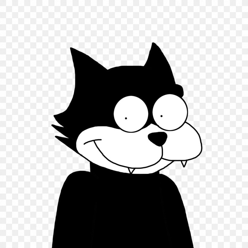Kitten Whiskers Felix The Cat Snowball, PNG, 1024x1024px, Kitten, Art, Baby Felix, Black, Black And White Download Free