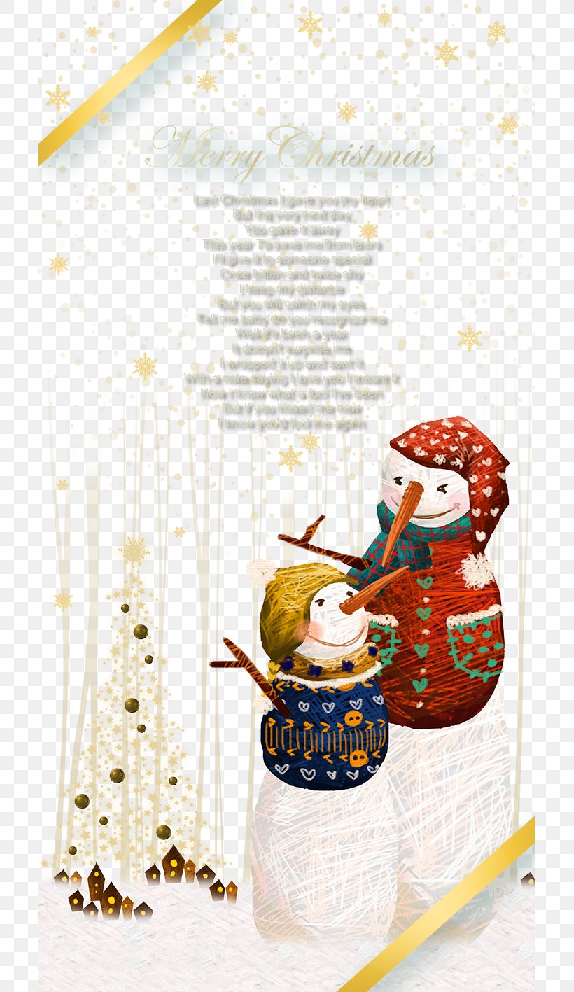 Snowman Christmas Ornament Illustration, PNG, 709x1417px, Snowman, Art, Bonnet, Cartoon, Christmas Download Free