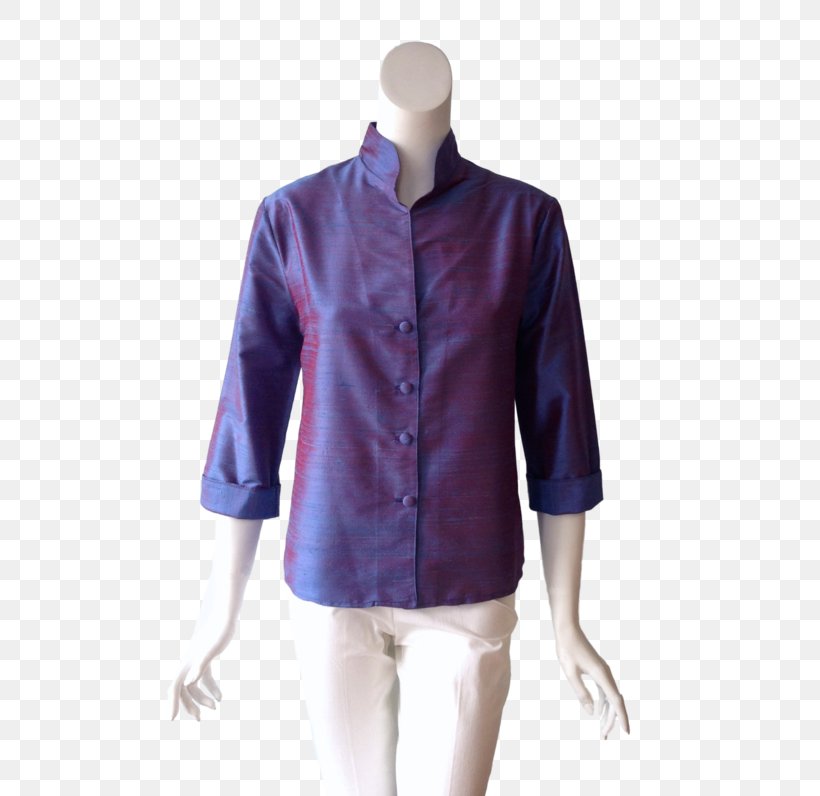 Blouse Purple Neck, PNG, 530x796px, Blouse, Button, Neck, Purple, Shirt Download Free