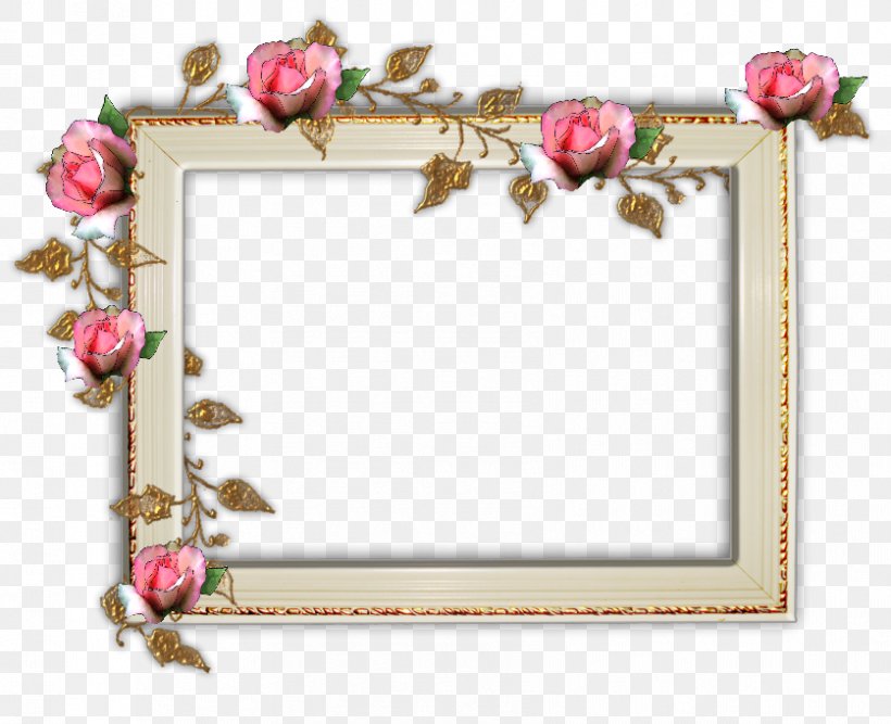 Picture Frames Garden Roses Digital Photo Frame, PNG, 837x681px, Picture Frames, Border, Decor, Digital Photo Frame, Digital Photography Download Free