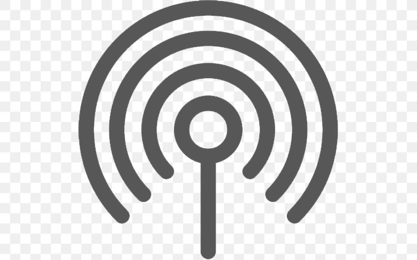 Wi-Fi Aerials Signal, PNG, 512x512px, Wifi, Aerials, Black And White, Cable Television, Computer Network Download Free