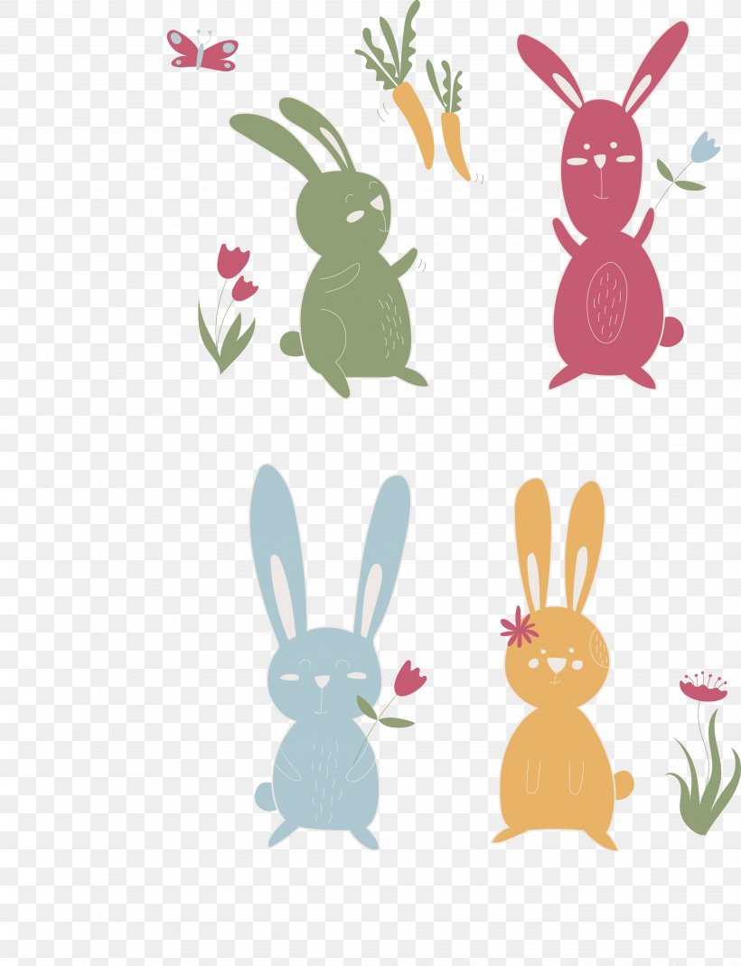 Rabbit Easter Bunny Cartoon, PNG, 2863x3735px, Rabbit, Carrot, Cartoon, Easter, Easter Bunny Download Free