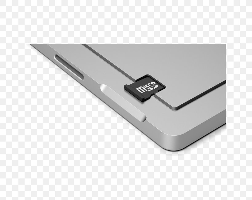 Surface Pro 4 MicroSD Secure Digital Intel Core Microsoft, PNG, 650x650px, Surface Pro 4, Computer Port, Electronics Accessory, Hardware, Intel Core Download Free