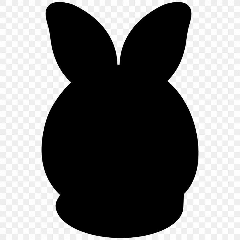 Domestic Rabbit Easter Bunny Black & White, PNG, 1200x1200px, Domestic Rabbit, Black M, Black White M, Blackandwhite, Easter Download Free
