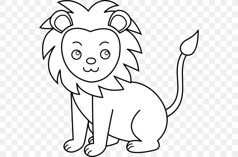 lion clip art black and white
