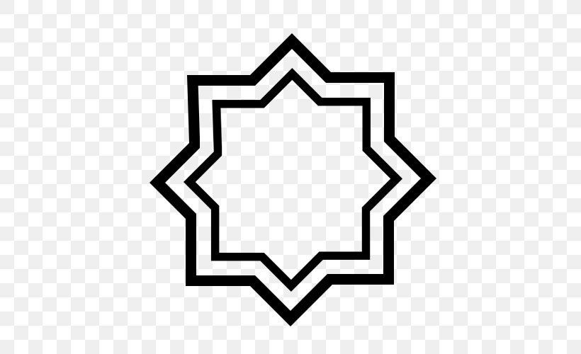 Islamic Geometric Patterns Royalty-free, PNG, 500x500px, Islamic Geometric Patterns, Area, Art, Black, Black And White Download Free