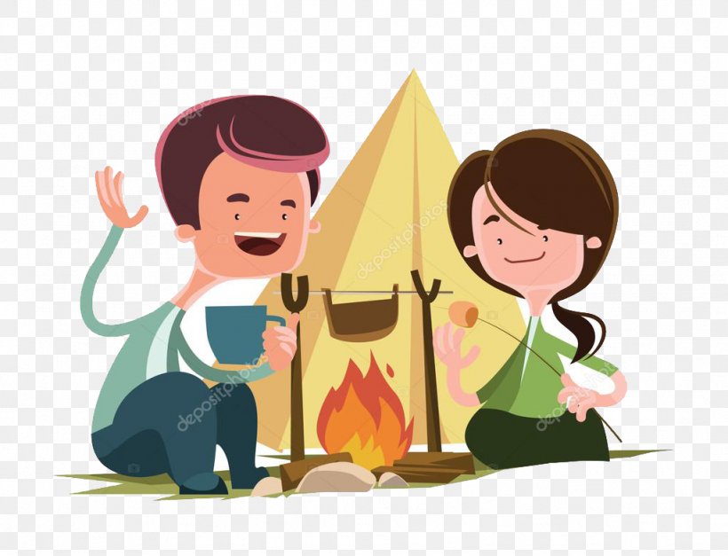 Camping Cartoon, PNG, 1024x783px, Campfire, Camping, Campsite, Cartoon,  Character Download Free