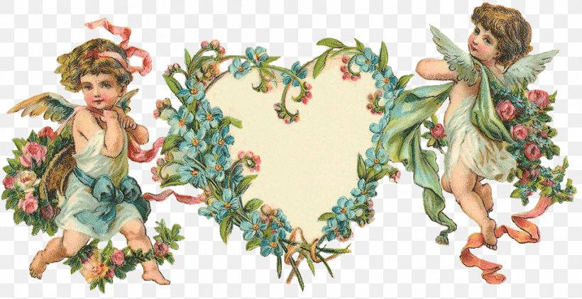 Flower Valentine's Day Cupid Cherub Heart, PNG, 954x492px, Flower, Angel, Cherub, Christmas Ornament, Cupid Download Free
