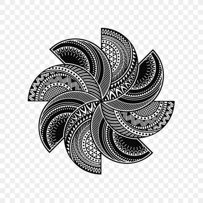 Mandala Drawing Sacred Geometry Art, PNG, 1200x1200px, Mandala, Art, Black And White, Doodle, Drawing Download Free