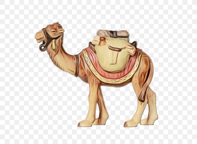 Camel Camelid Arabian Camel Animal Figure Figurine, PNG, 600x600px, Watercolor, Animal Figure, Arabian Camel, Bactrian Camel, Camel Download Free