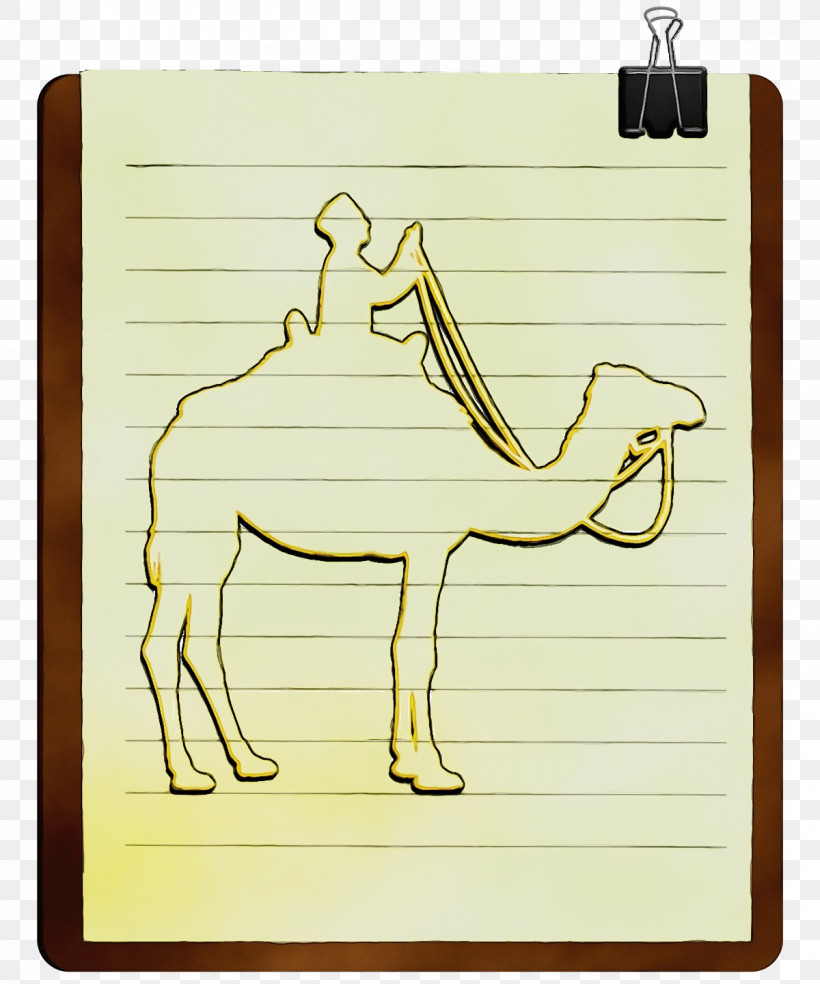 Camels Joint Cartoon Paper Yellow, PNG, 1200x1440px, Watercolor, Biology, Camels, Cartoon, Human Biology Download Free