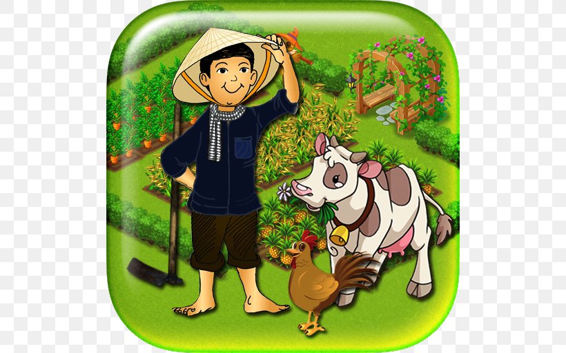 Dairy Cattle My Little Farm Farm Story, PNG, 512x512px, Dairy Cattle, Android, Art, Bauernhof, Cartoon Download Free