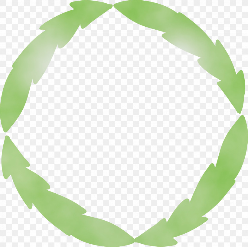 Green Leaf Plant Circle Oval, PNG, 3000x2983px, Boho Leaf Frame, Circle, Green, Leaf, Oval Download Free