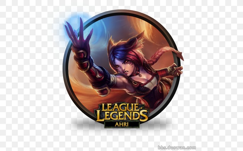 League Of Legends Ahri Nine-tailed Fox Riot Games Video Game, PNG, 512x512px, League Of Legends, Ahri, Arcade Game, Computer, Fictional Character Download Free